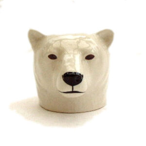 Polar Bear's Head Egg Cup by Quail Ceramics