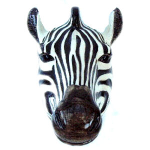 Zebra Wall Vase by Quail Ceramics