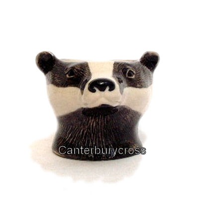 Badger's Head Egg Cup by Quail Ceramics - Image 2