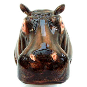 Hippo Wall Pocket by Quail Ceramics