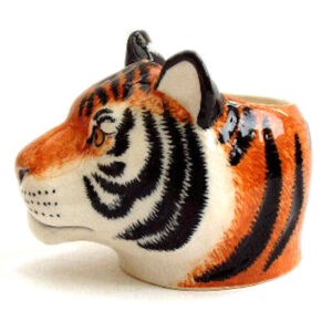 Tiger's Head Egg Cup by Quail Ceramics
