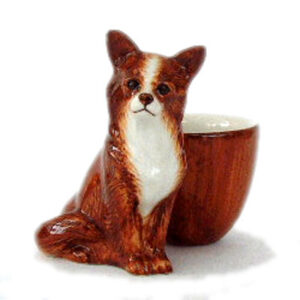 Chihuahua With Eggcup by Quail Ceramics