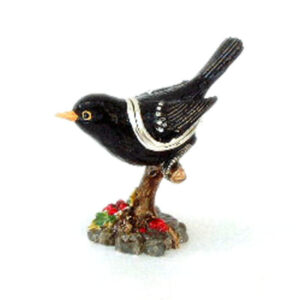 Blackbird Jewelled and Enamelled Box with a Secret