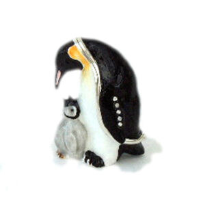 Penguin & Chick Jewelled & Enamelled Box - Secrets