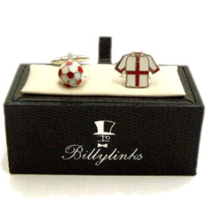 England Football Shirt and Ball Cufflinks