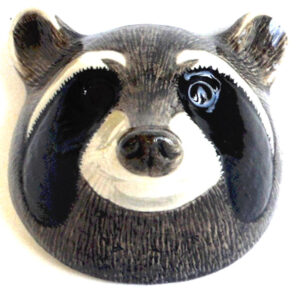 Raccoon Wall Vase by Quail Ceramics