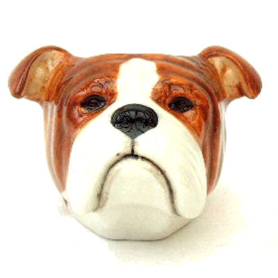 English Bulldog's Head Eggcup by Quail Ceramics