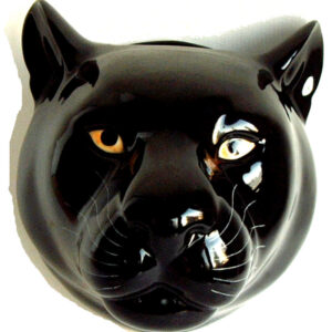Panther Wall Vase by Quail Ceramics