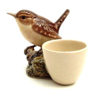 Wren with Egg Cup by Quail Ceramics