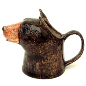 Medium Black Bear Jug by Quail Ceramics
