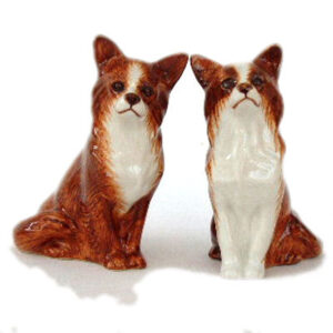 Chihuahua Salt and Pepper Shakers by Quail Ceramics