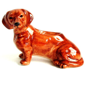 Dachshund Posy Vase or Trinket Dish by Quail Ceramics