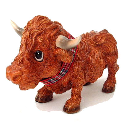 Hogan, a Highland Bull Little Paws Figure by Arora Design