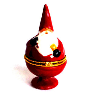 Ceramic Santa Trinket Box