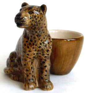 Leopard with Eggcup by Quail Ceramics