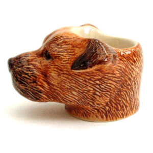 Border Terrier's Head Egg-cup by Quail Ceramics