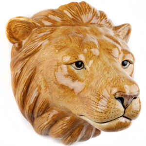 Male Lion Wall Vase by Quail Ceramics
