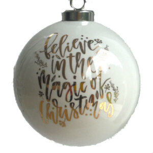 White Ceramic Bauble