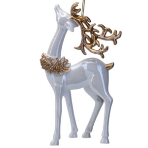 Whte Deer Tree Decoration