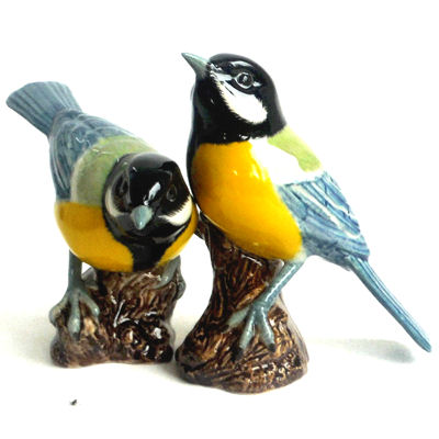 Great Tit Figure from Quail Ceramics - Head Down - Image 3