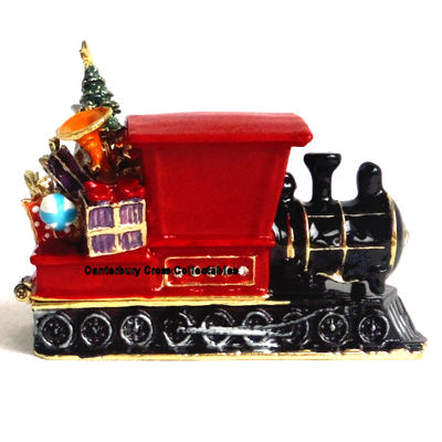 Santa in Train Trinket Box from Craycombe Trinkets by Arora Design - Image 3