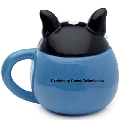 Adoramals China Dog Squad French Bulldog Mug with Peeping Lid - Image 3