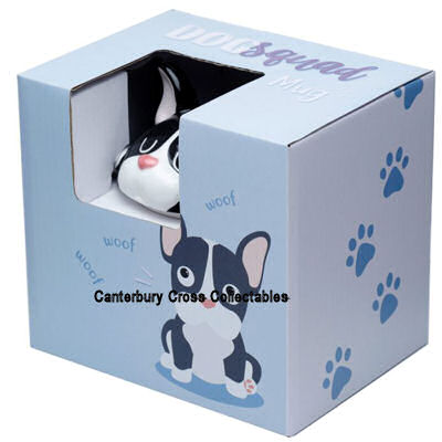 Adoramals China Dog Squad French Bulldog Mug with Peeping Lid - Image 4