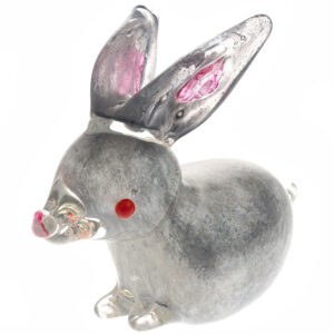 Grey Glass Rabbit