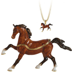 Brown Horse Trinket Box