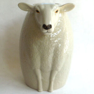 White-faced Suffolk Sheep Flower Vase
