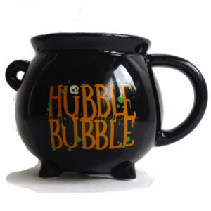 Hubble Bubble Cauldron-Shaped China Mug for Halloween