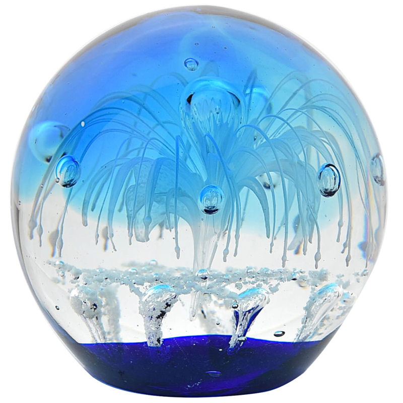 Water Splash Glass Paperweight or Ornament - Objet D'Art