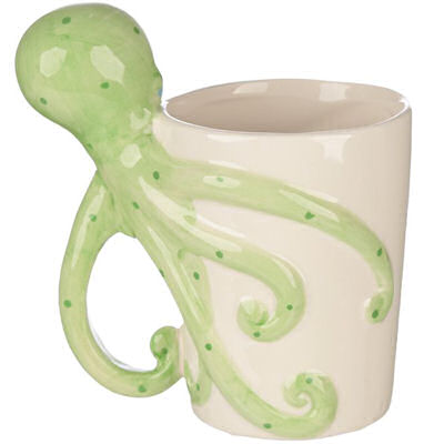 China Mug with 3-D Octopus Handle - Designed by Lisa Parker - Image 3