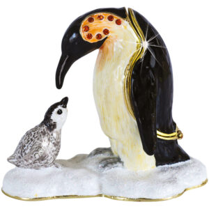 Craycombe Trinkets Penguin and Chick Trinket Box from Arora Design