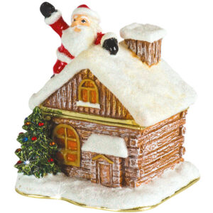 Craycombe Trinkets Santa on the Roof Trinket Box from Arora Design