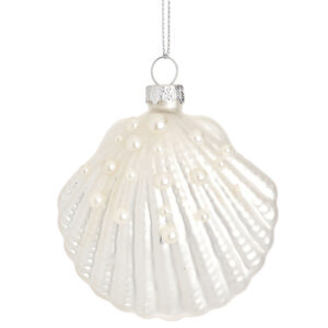 Clam Glass Christmas Tree Baubles