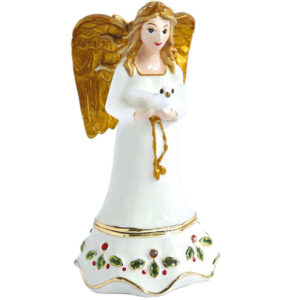 Craycombe Trinket Guardian Angel with Dove Trinket Box from Arora Design