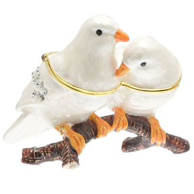 Two White Doves Treasured Trinket Box - Juliana - Image 2