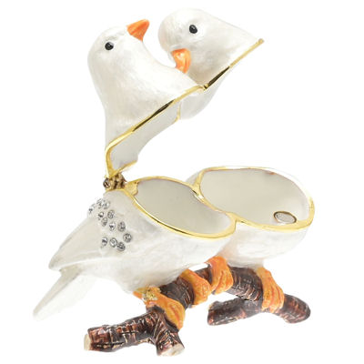 Two White Doves Treasured Trinket Box - Juliana - Image 3