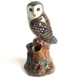 Barn Owl Bud Vase by Quail Ceramics