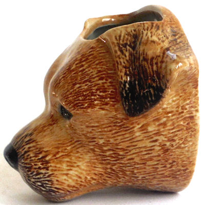 Border Terrier Wall Vase/Wall Pocket by Quail Ceramics - Image 2