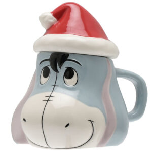 China Eeyore Christmas Mug with Santa Hat Lid