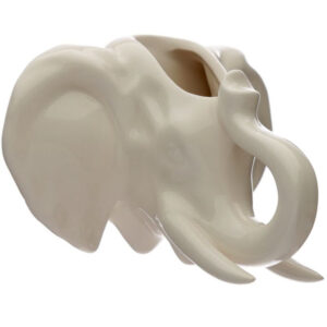 White China/Ceramic Elephant Wall Vase