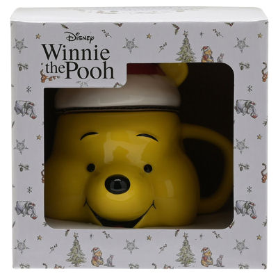 China Winnie the Pooh Christmas Mug with Santa Hat Lid - Image 3
