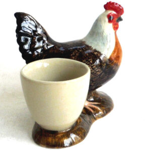 Dorking Hen with Eggcup by Quail Ceramics