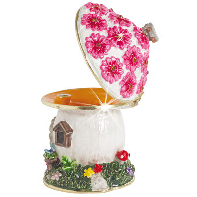 A Toadstool Fairy HouseTrinket Box from the Secrets Range by Arora Design - Image 2