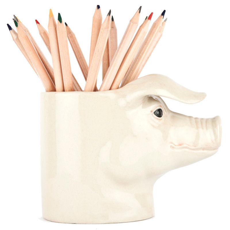 British Lop Pig Pencil Pot/General Purpose Pot from Quail Ceramics