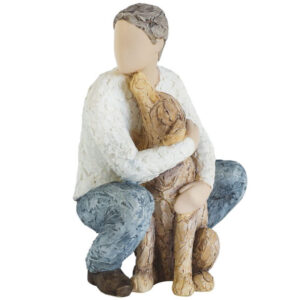 A More Than Words Figure by Arora Design - Man's Best Friend