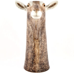China British Toggenburg Goat Flower Vase by Quail Ceramics