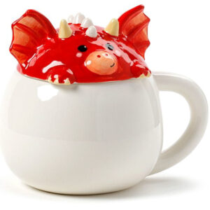 Welsh Dragon with Lid Peekaboo Mug